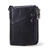 Anti-theft brushed RFID leather ladies wallet - Dazpy