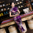 Chinese style spring and summer improved cheongsam dress long - Dazpy