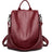 All-match Leather Soft Leather Anti-theft Multifunctional Backpack