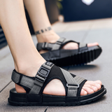 Summer new men's beach sandals Korean version of the wild buckle men's shoes - Dazpy