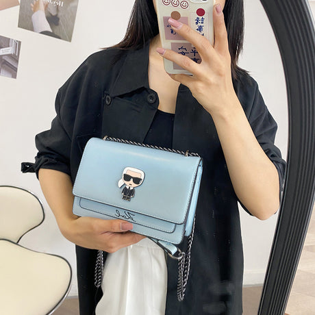 Fashion Chain One-shoulder Small Square Bag Lock - Dazpy