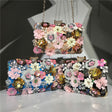 Ladies handmade colorful flower beaded bag - Dazpy