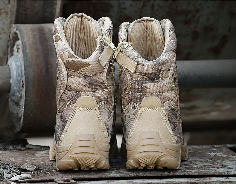 Python pattern desert tactical boots - Dazpy