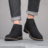 Pointed casual leather boots - Dazpy