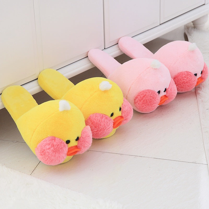 Autumn And Winter Warm Plush Home Indoor Cotton Slippers - Dazpy