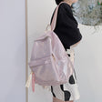 Korean Personality Laser Reflective Backpack Women Simple And Versatile - Dazpy