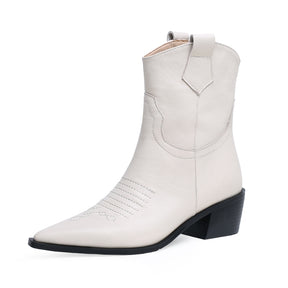 Pointed toe high heel boots