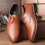 Leather breathable low top shoes - Dazpy