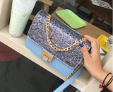 Women's Tote Bag Fashion Sequined Small Square Lady PU Fashion Hand bag - Dazpy