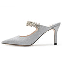 Patent Leather Stylish Pointed Stiletto High Heel Shoes