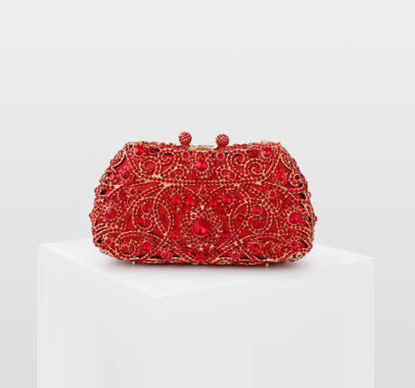 Crystal Beaded Evening Bag - Dazpy