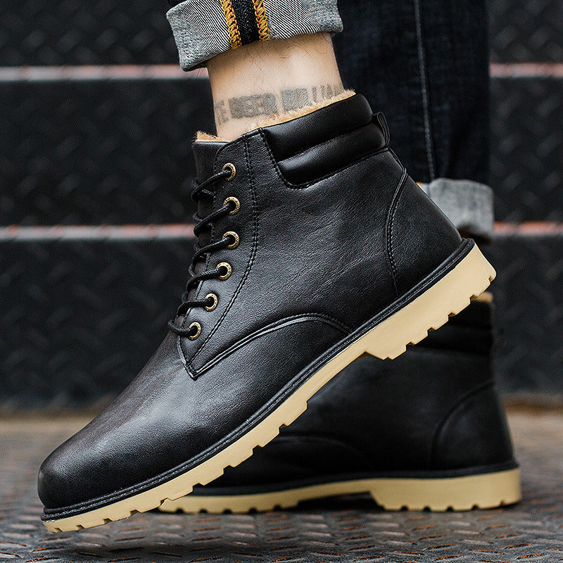 High top and pile warm cotton boots - Dazpy