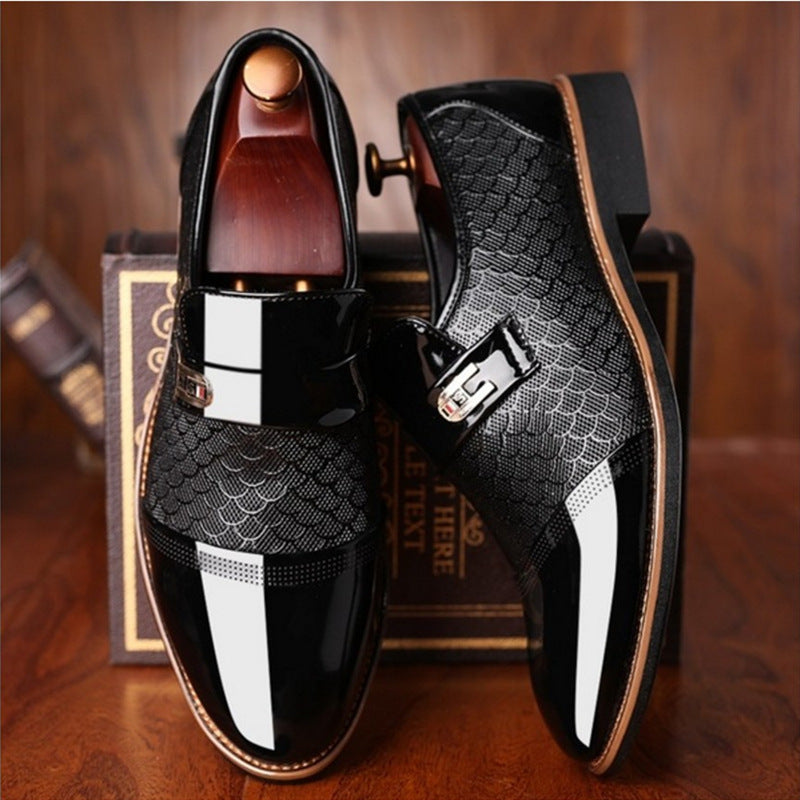 Men's leather shoes men's casual shoes - Dazpy