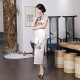 Chinese style spring and summer improved cheongsam dress long - Dazpy