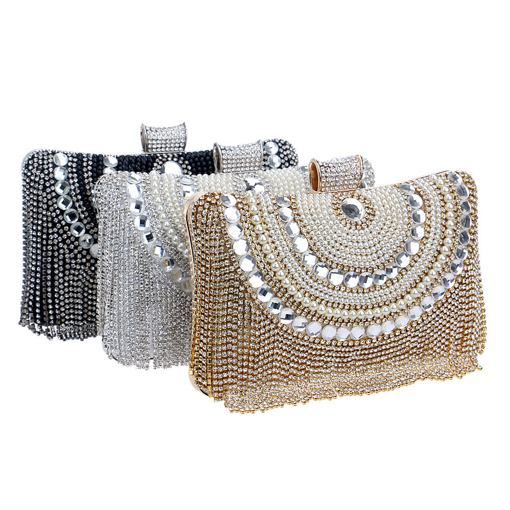 Ladies Banquet Bag Tassel Evening Bag - Dazpy