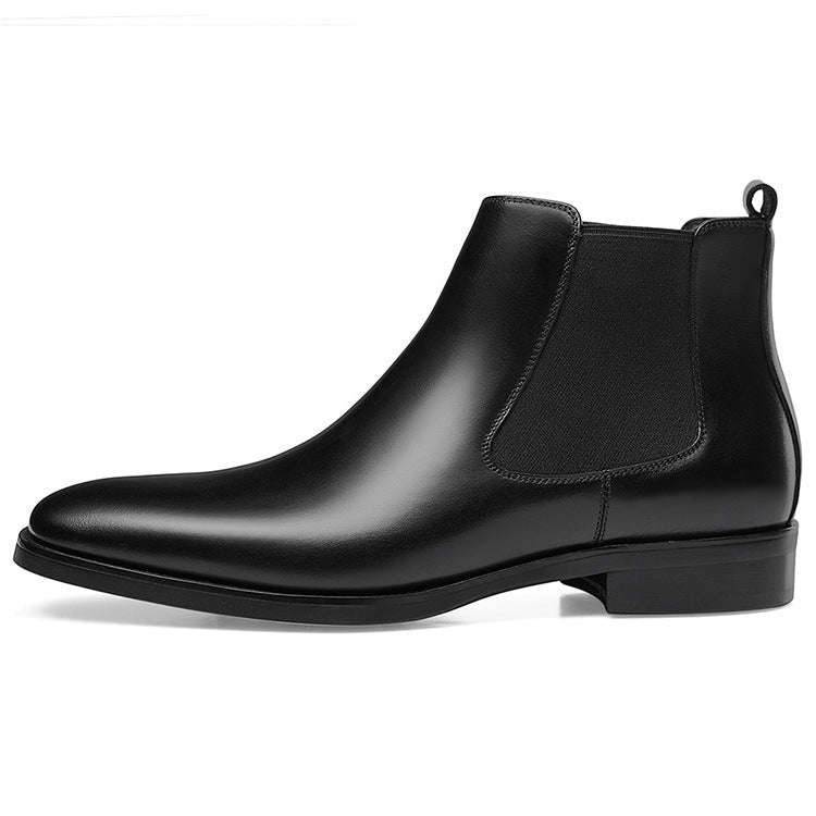 British square head carved ankle boots - Dazpy