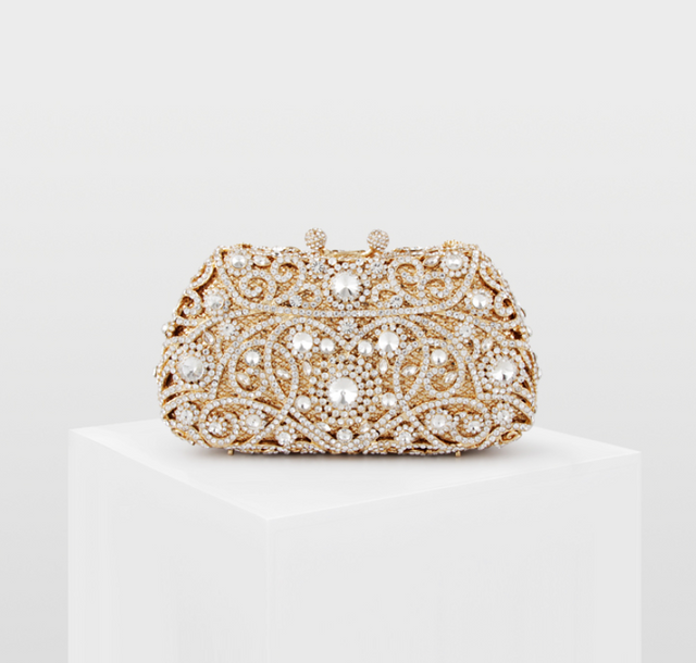 Crystal Beaded Evening Bag - Dazpy