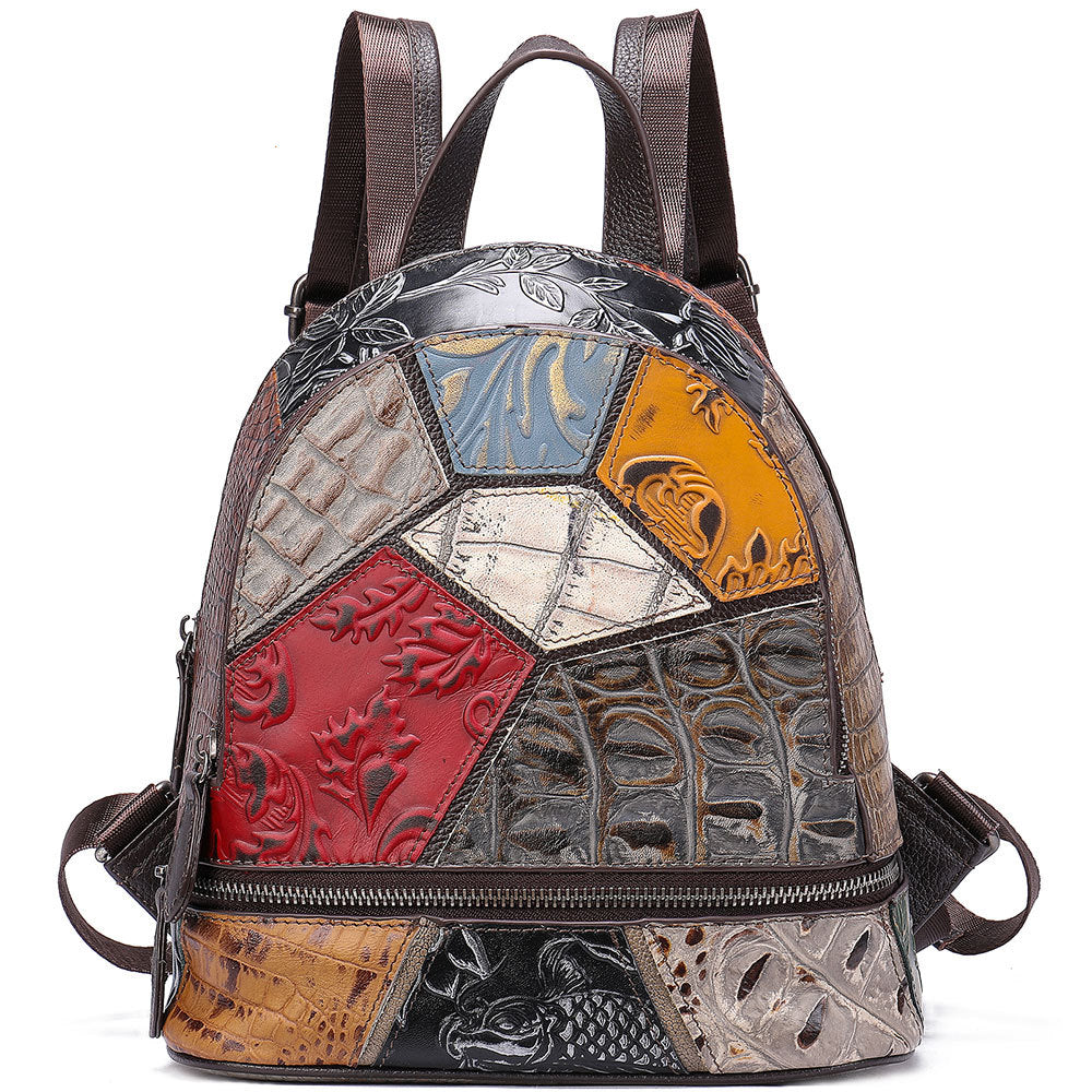 Personalized Fashion Leather Backpack Casual Backpack - Dazpy