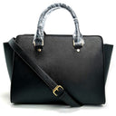 Smiley cross pattern shoulder bag