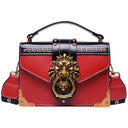 Lion head shoulder bag