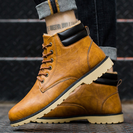 High top and pile warm cotton boots - Dazpy