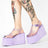 Clear Foam Platform Jelly Slip-On Sandals