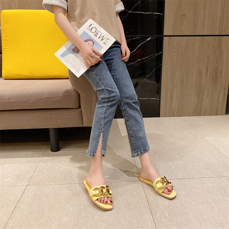 Candy-colored Outer Wear Sandals And Slippers Women - Dazpy