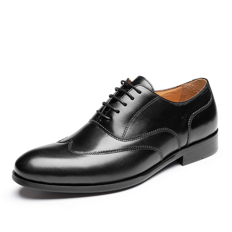 Cowhide Men's Shoes Formal Wear Business Men - Dazpy