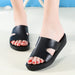 Korean Student Flat-bottomed Fairy Style Platform Slippers - Dazpy