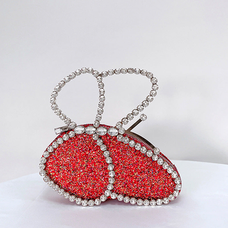 Butterfly Handbag Rhinestone Lady - Dazpy