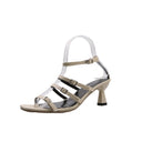 Fashion Retro Word Belt Summer Thick Heel Women Sandals