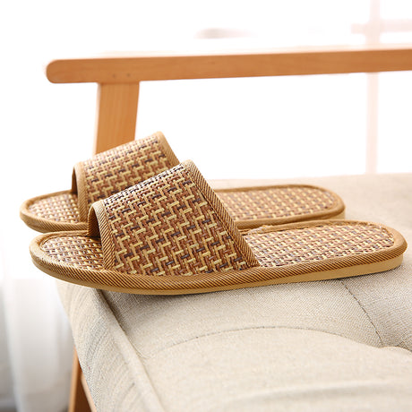 Rattan Mat Rattan Woven Rattan Straw Woven Slippers - Dazpy