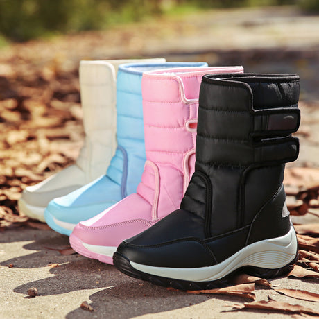 Winter Boots Comfortable Keep Warm Snow Boots Ladies Non-slip Wearable Female Boots - Dazpy