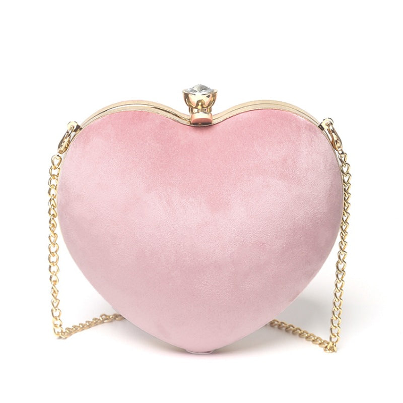 Heart-shaped hand holding chain bag - Dazpy