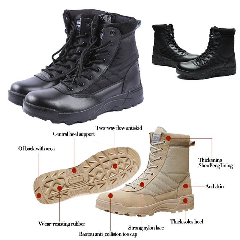 Foreign Trade Supply Summer Breathable High Top Tactical Boots - Dazpy