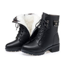 Women's leather short boots