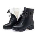 Women's leather short boots - Dazpy