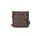 Luxury Genuine Cow Leather Women's Shoulder Bag Fashion Embossing Flower Crossbody Bag High Quality Soft Cow Leather Handbag