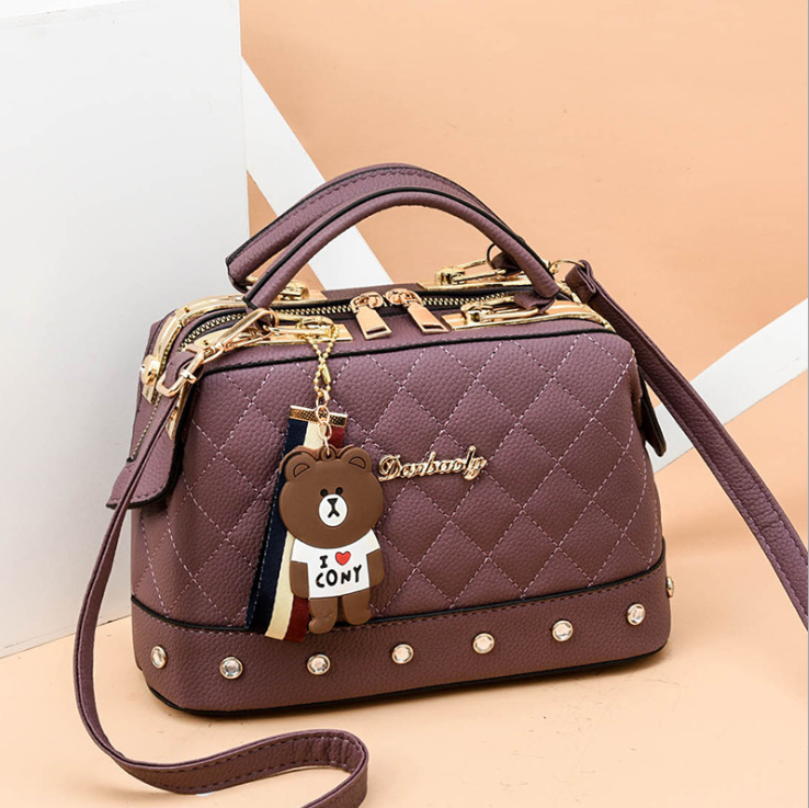 2021 autumn and winter trend new single shoulder diagonal small bag Korean fashion handbag small square bag - Dazpy