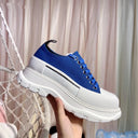 McQueen Canvas Shoes Thick-soled Increased Platform Lace-up Sports Daddy Shoes