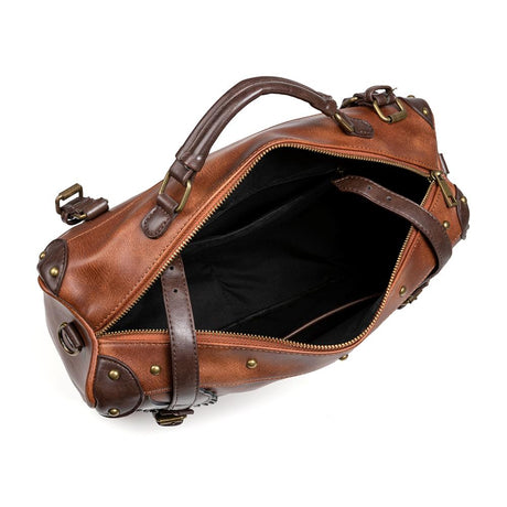 Medieval Retro Style Large-Capacity Contrast Color Bag - Dazpy