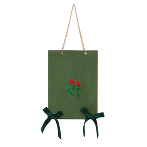 New bow rose large capacity shoulder bag casual handbag