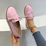 Round Toe Casual College Style Women's Single Shoes - Dazpy