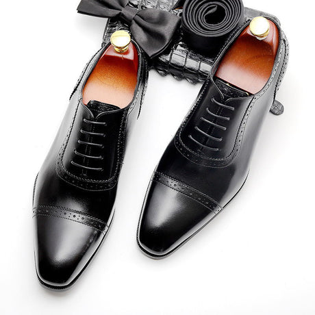 Men's three joint leather shoes - Dazpy