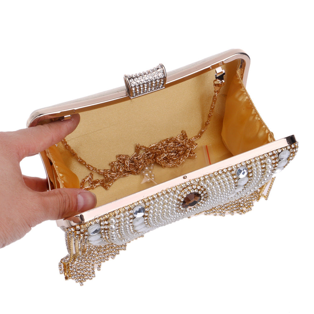 Ladies Banquet Bag Tassel Evening Bag - Dazpy