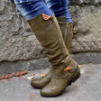 Winter Women's Casual Women's Leather Boots Side Zipper Martin Boots - Dazpy