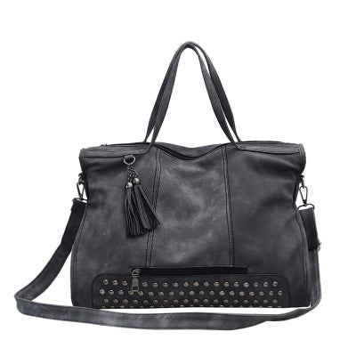 Retro Rivet one-shoulder Messenger Big Bag - Dazpy