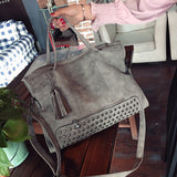 Retro Rivet one-shoulder Messenger Big Bag - Dazpy