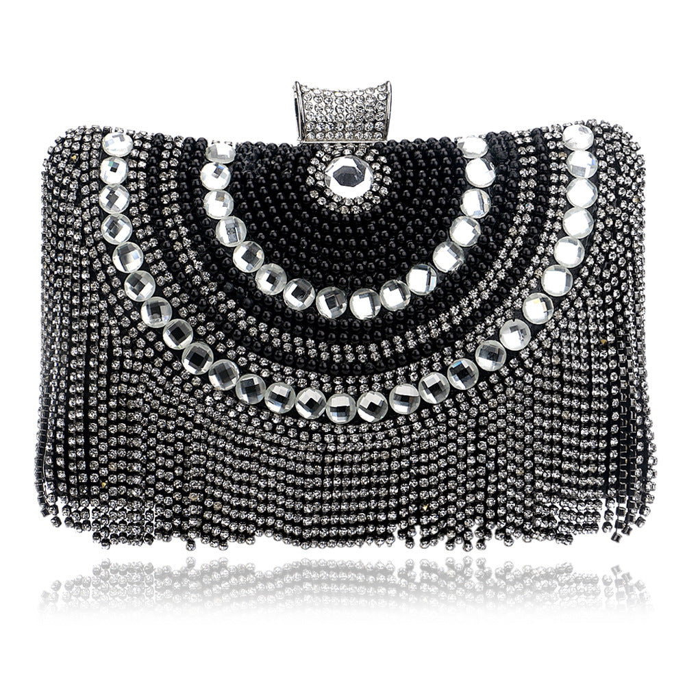 Ladies Banquet Bag Tassel Evening Bag - Dazpy