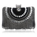 Ladies Banquet Bag Tassel Evening Bag - Dazpy